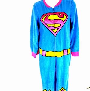 Supergirl  Womens Costume Onezie Pink S